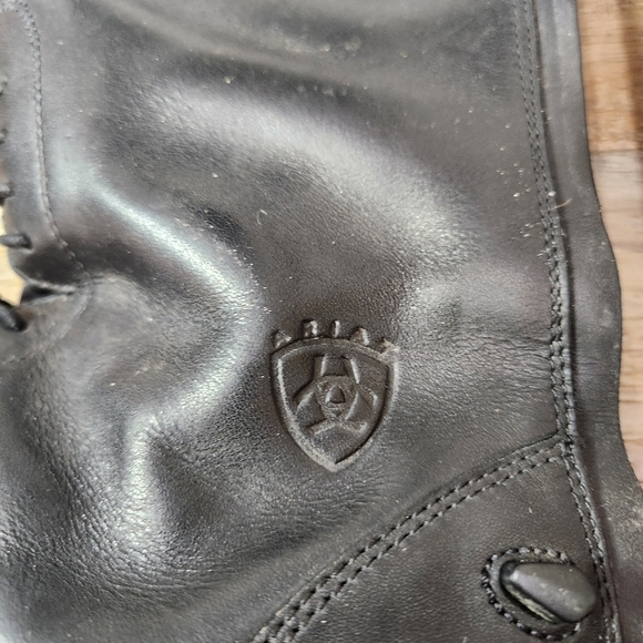 Ariat Heritage II Field Tall Black Riding Boot Zip Style 55001 Size 7.5 *Damaged - Picture 3 of 16